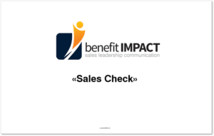 Verkaufsführung Sales Check benefitIMPACT