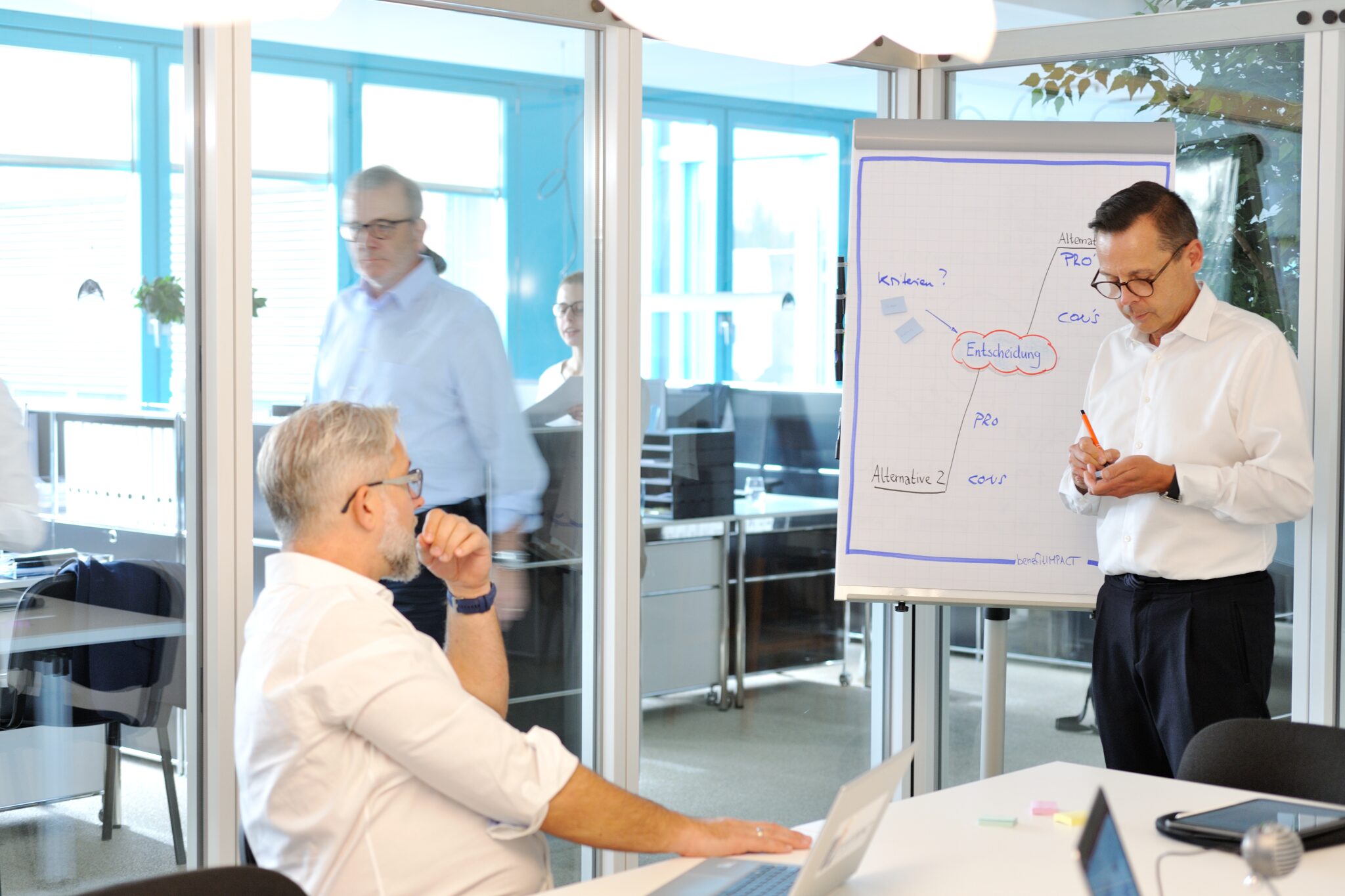 benefitIMPACT Meeting Pascal Yves Schwartz und Urs Saladin