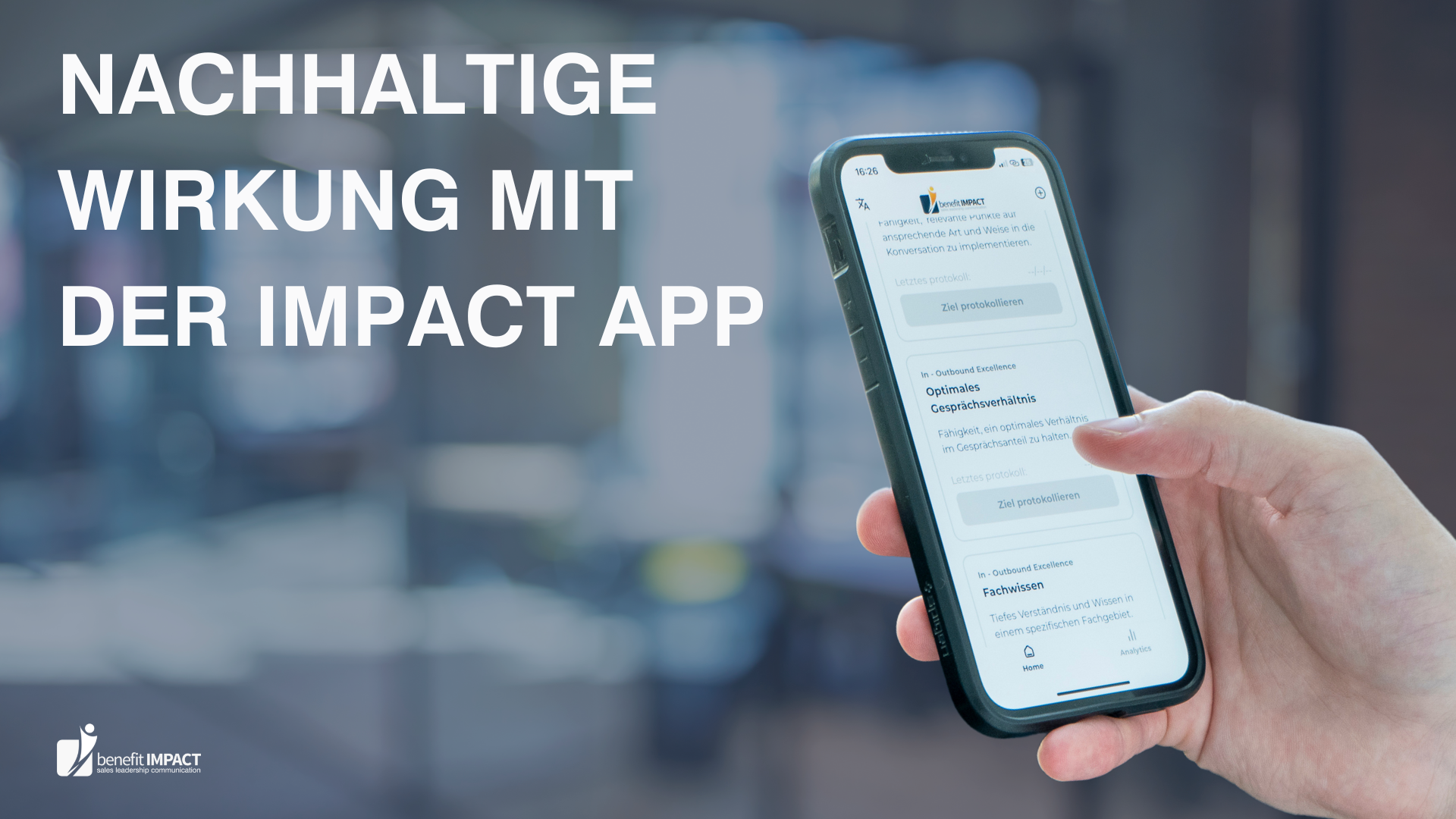 Nachhaltige Wirkung mit der IMPACT App